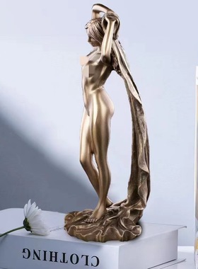 亚马逊新品创意树脂女神家居装饰品客厅桌面树脂工艺品雕塑摆件