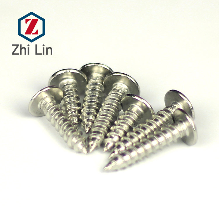 M5 不锈钢201大扁头自攻钉 大伞头蘑菇头自攻螺丝  电子螺钉GB407