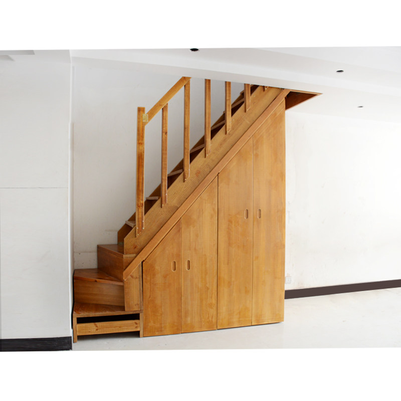 柜子阶梯柜实f木家用梯楼楼梯下柜简易储物收纳台阶复式木阁子
