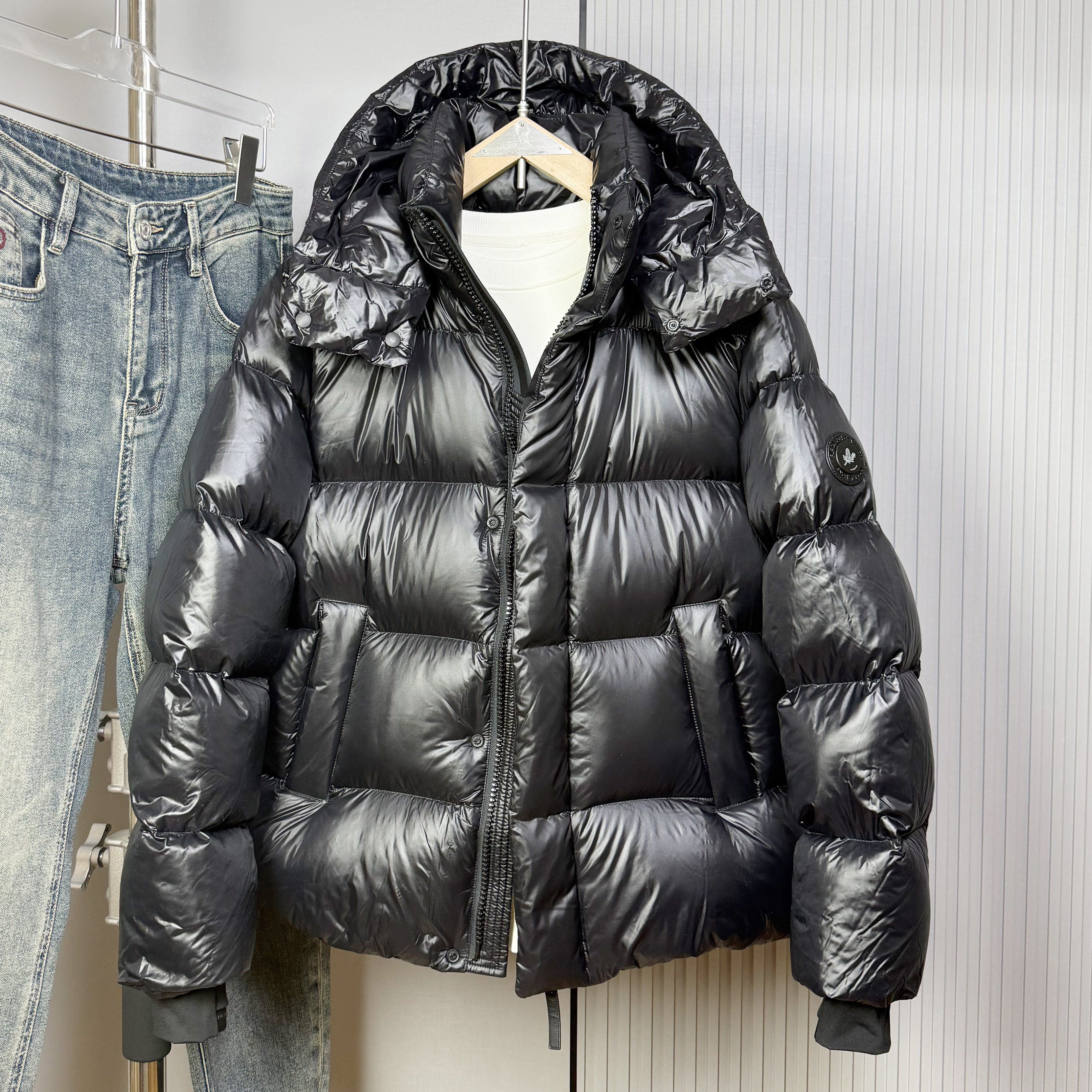 95白鹅绒可拆卸帽加厚羽绒服短款修身男女同款冬季流行保暖外套潮