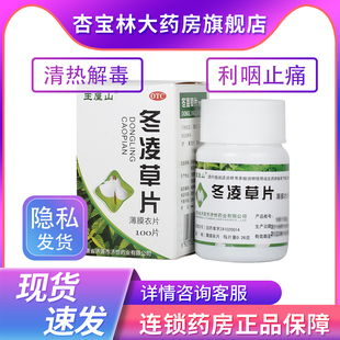 王屋山冬凌草片100片清热解毒消肿散结利咽止痛扁桃体炎Q