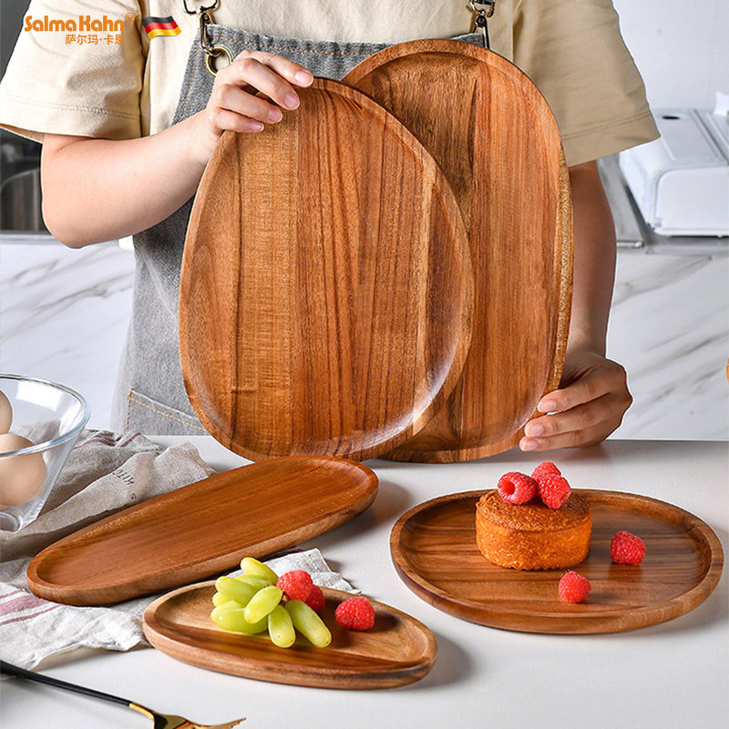 中式椭圆零食盘木质摆盘相思木托盘点心盘下午茶盘子精致牛排盘,餐饮具,餐用托盘,淘宝优惠券,粉丝福利购,淘宝优惠卷