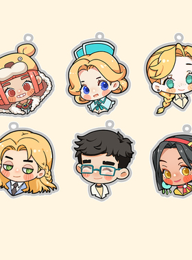 【波西亚时光】创意个性潮流卡通亚克力人形钥匙扣周边挂件现货