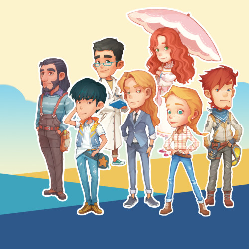 西亚时光官方原画npc人物周边