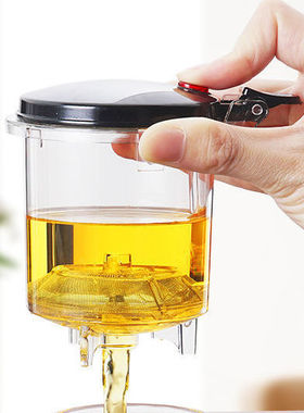 飘逸杯内胆茶仓食品级pc材料茶壶配件塑料胆一键过滤玲珑杯过滤网