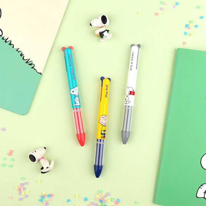 韩国进口史努比SNOOPY红黑圆珠笔