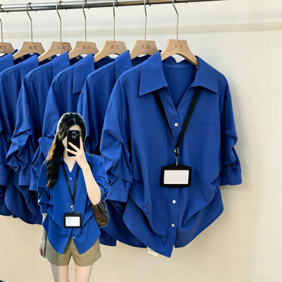 女装polo气质衬衣高级感百搭上衣