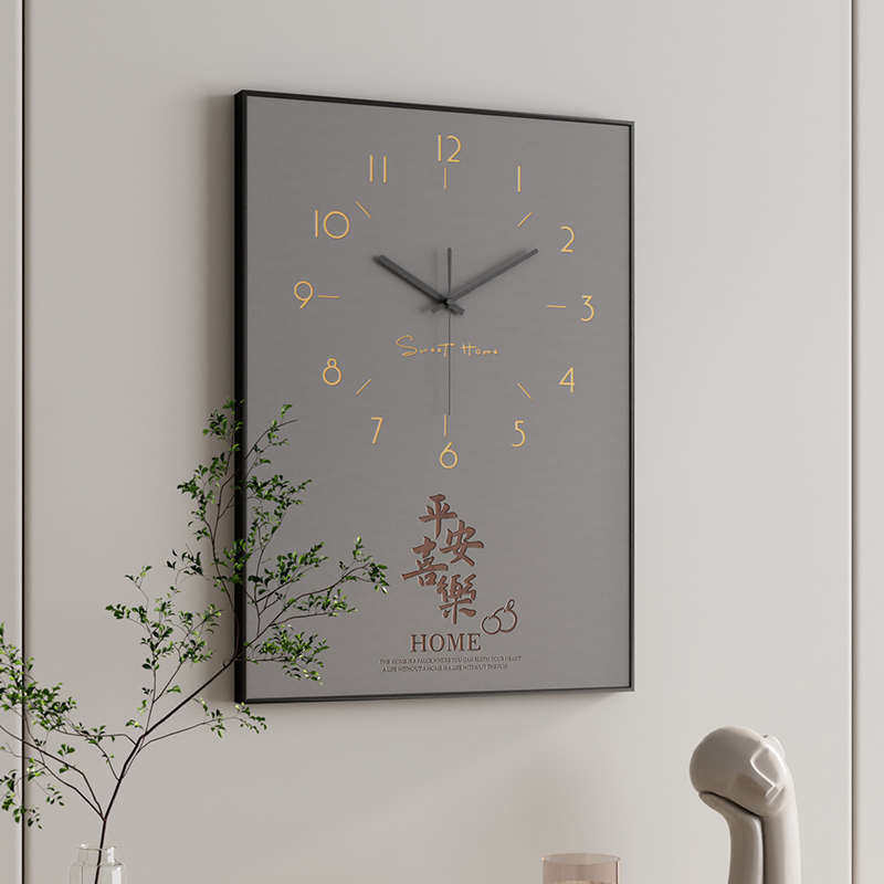 电表箱画装饰画竖版简约风客厅墙面轻奢时钟电闸箱配电箱遮挡挂画