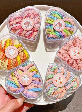 宝宝扎小啾啾发绳儿童不伤发皮筋女童彩色头绳小女孩扎辫拇指发圈