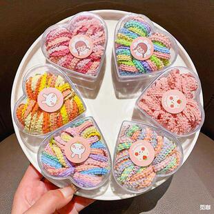 宝宝扎小啾啾发绳儿童不伤发皮筋女童彩色头绳小女孩扎辫拇指发圈