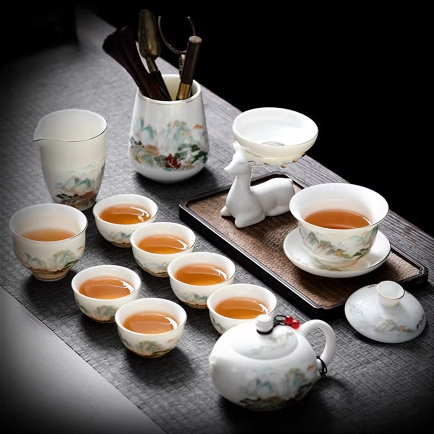 很好清洗不燙手通透茶具套裝