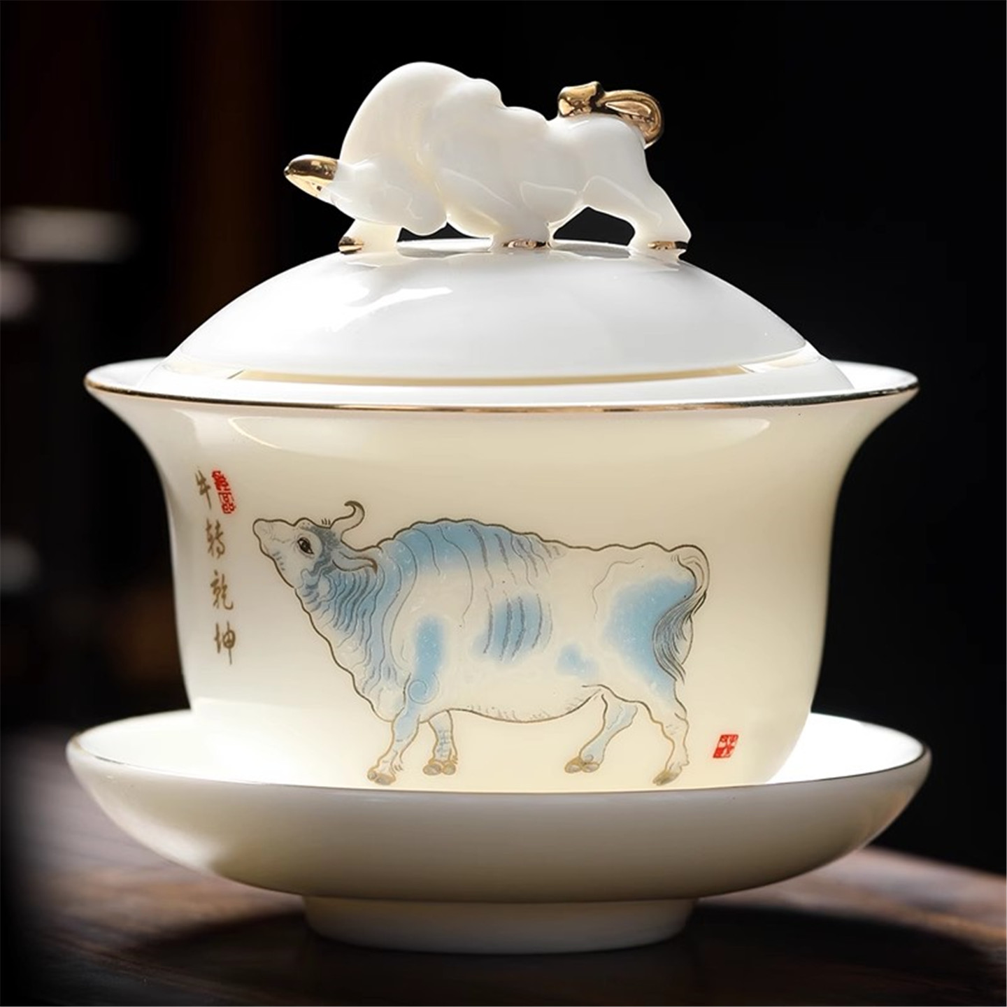 泡茶碗新款高檔不燙手易清洗