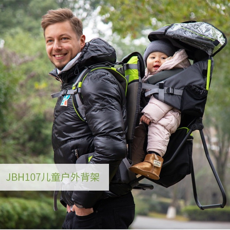 登山背娃神器外贸原单户外儿童背架婴儿后背式背架宝宝登山背篓背