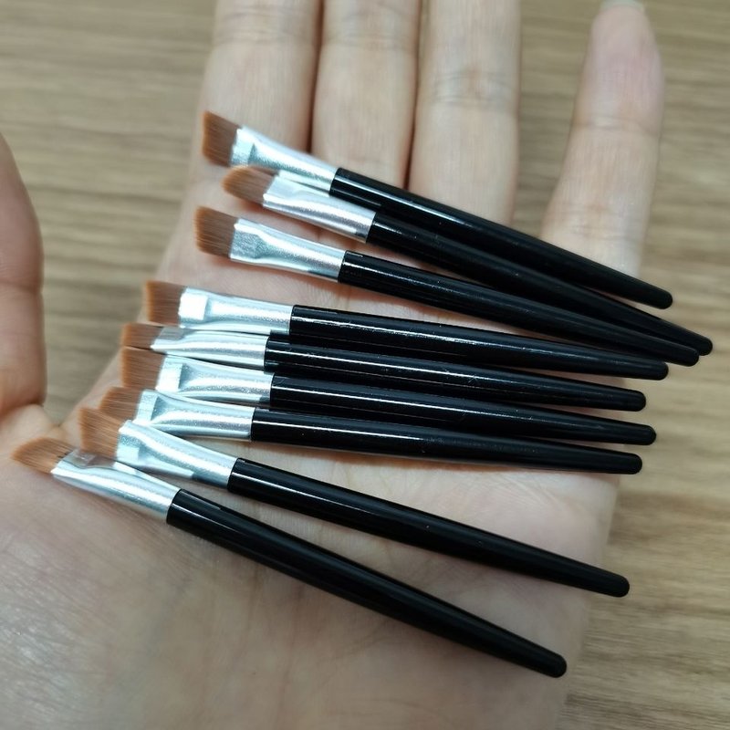 眉刷画眉神器短款7cm 10支/50支眉粉刷 斜眉刷 优质专柜试用化妆