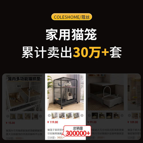 Coleshome家用多层猫笼子