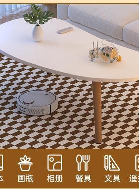 茶几客厅家木用小户型实简20113茶桌红约现代奶油风卧室坐地简易