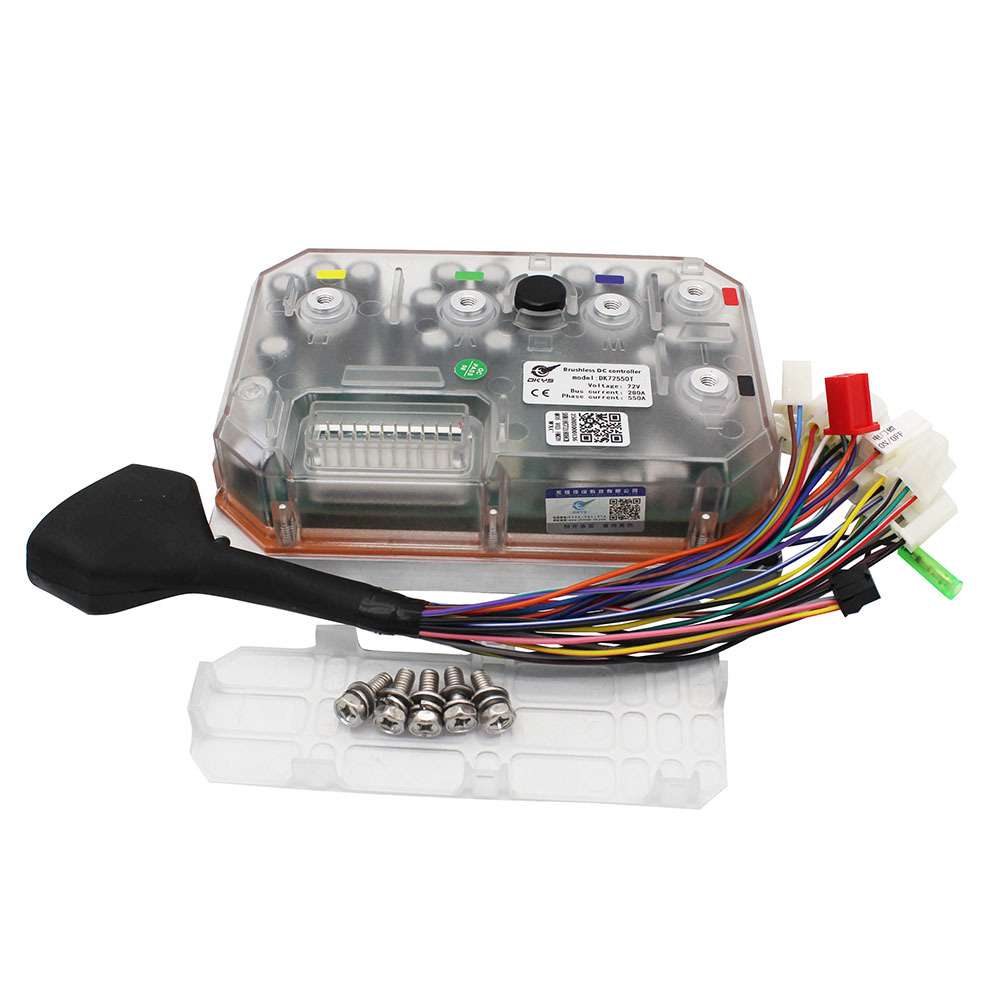 DKYS顶阔电动车DK72550T矢量FOC智能电机控制器弱磁72V280A5000瓦