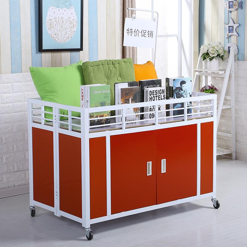 服装店展示架折叠摆摊花车双面商超货架车加厚超市促销车甩货车