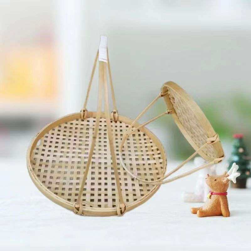 手工竹编果盘茶道迷你仿古手提篮竹篮竹编小提篮点心篮汉服拍摄道,特色手工艺,竹编/竹雕,淘宝优惠券,粉丝福利购,淘宝优惠卷