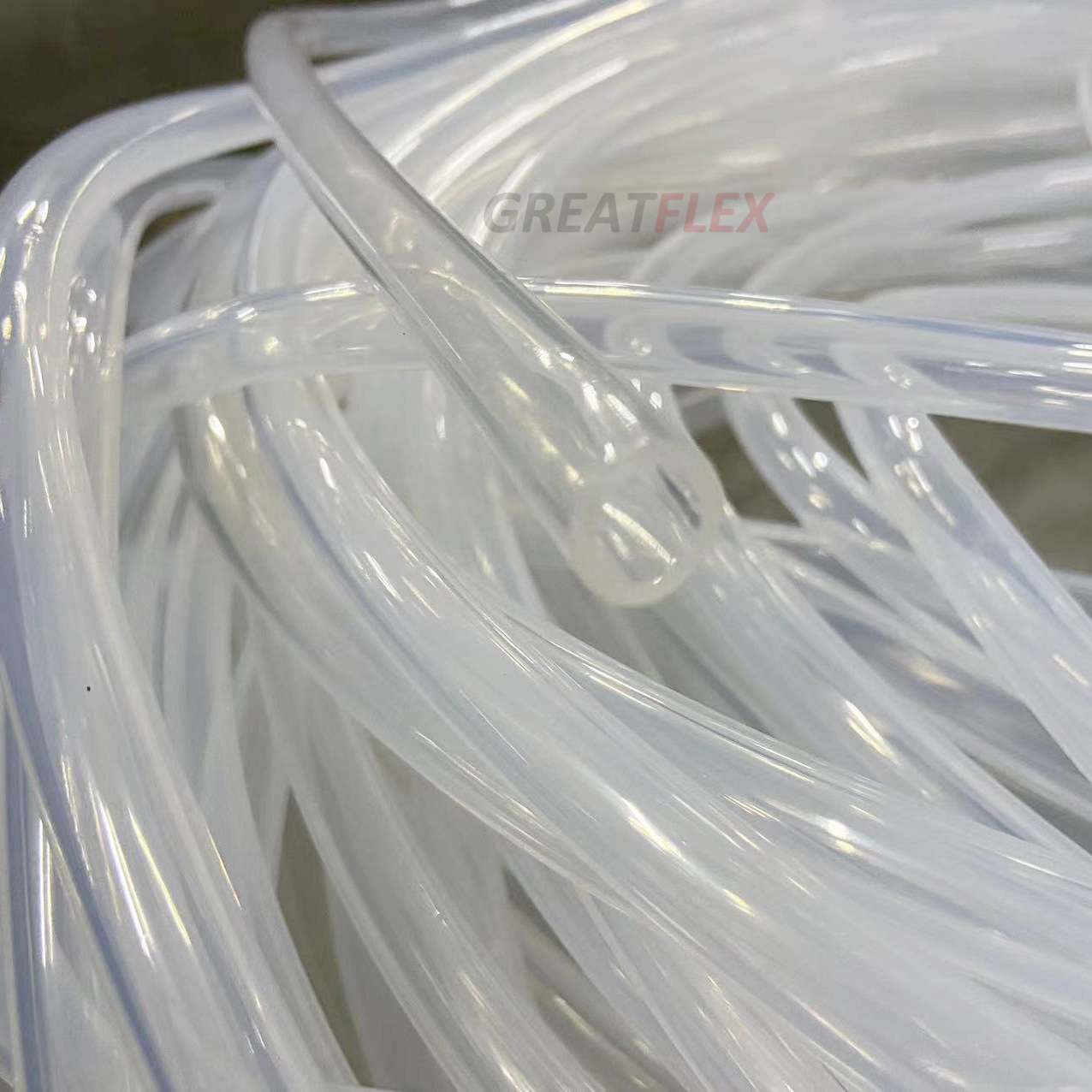 GREATFLEX内径16/19/20/30/32/38/40/50/60耐高温无味透明硅胶管