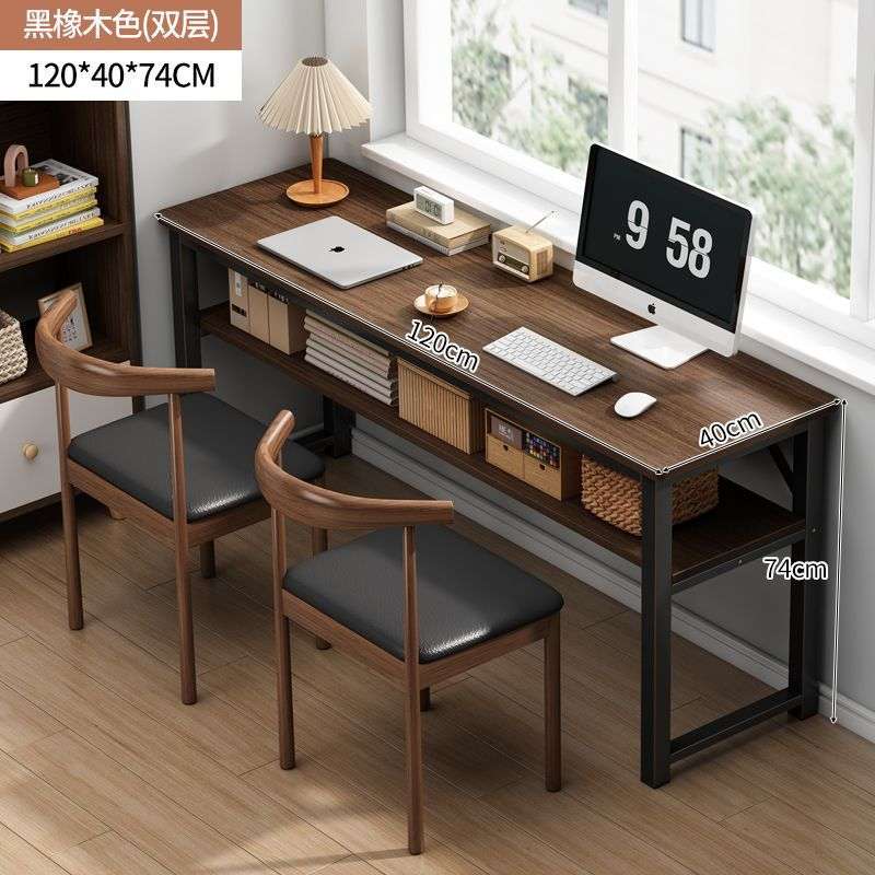 书桌学习家用工作台办公桌家用长桌学习桌白色简易的电脑桌小户型