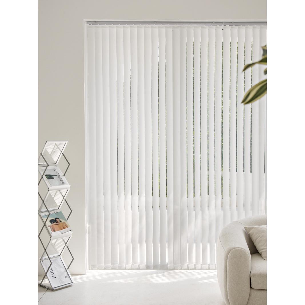 特瑞工厂垂直帘竖百叶帘阳台办公室隔断遮光防水阻燃智能电动窗帘