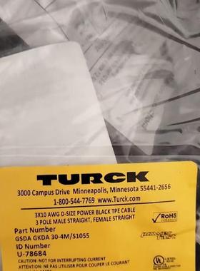 《议价》全新TURCK电源连接线型号GSDA GKDA 30
