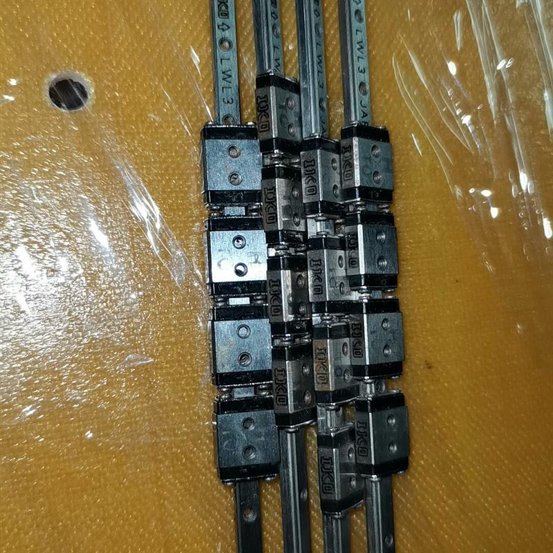 《议价》IKO导轨LWL3四条拆机货一条四个滑块杆长12cm左