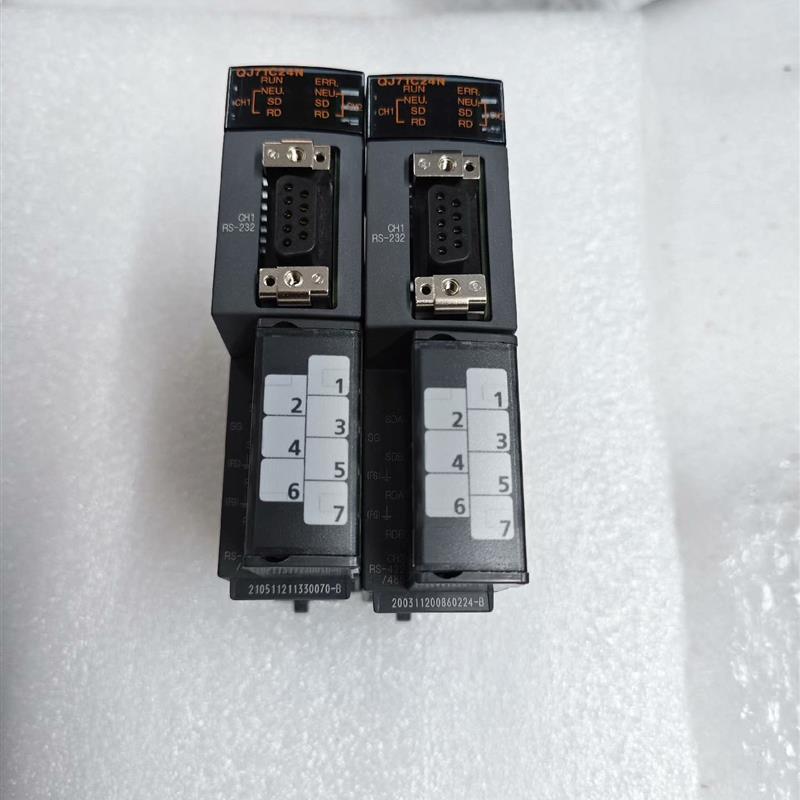 【议价】qj71c24n三菱q系列通讯模块,设备拆机配件,成色漂亮