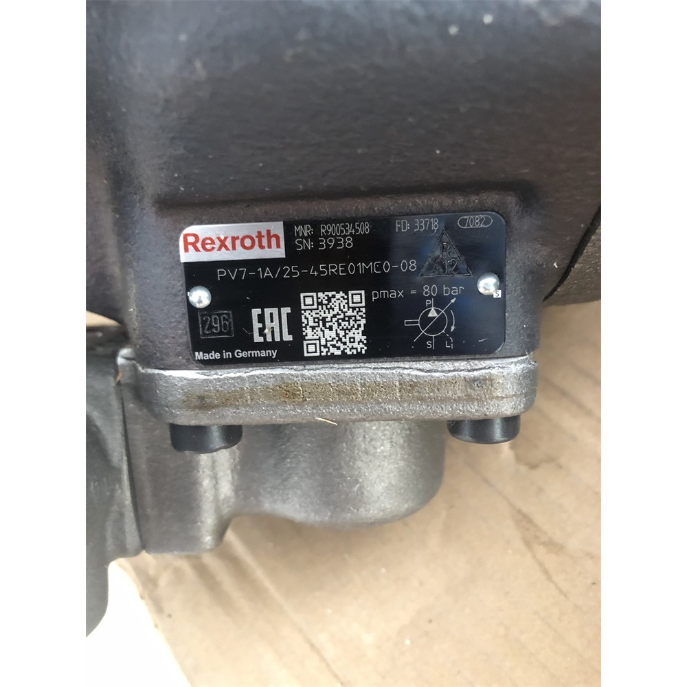 R900534508型号PV7-1X/25-45RE01MC0-08叶片泵力士乐Rexroth德国