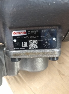 R900534508型号PV7-1X/25-45RE01MC0-08叶片泵力士乐Rexroth德国