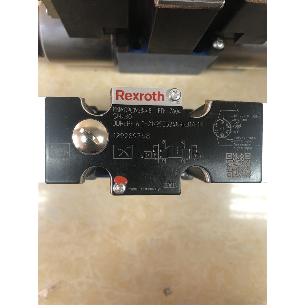 力士乐R900958848型号3DREPE6C-21/25EG24N9K31/F1M比例减压阀