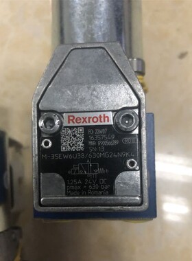 力士乐电磁球阀R900566289 M-3SEW6U3X/630MG24N9K4德国原装