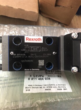 Rexroth力士乐0811404038 4WRPH6C4B24L-20/G24Z4/M德国比例阀