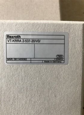 VT-KRRA2-537-20/V0/ 0811405082力士乐比例放大器电路板德国液压