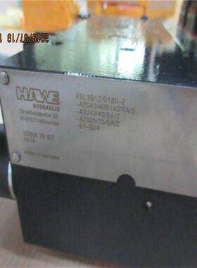 hawe哈威多路阀，阀头型号PSL3G1Z/D180-2，三联阀片，