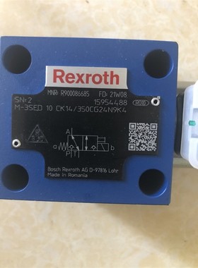 Rexroth力士乐R900086685 M-3SED10CK14/350CG24N9K4德国原装球阀