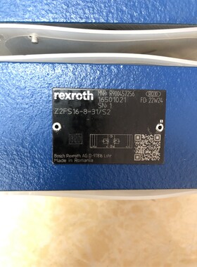 R900457256 Z2FS16-8-31/S2力士乐节流阀德国Rexroth原装工业配件