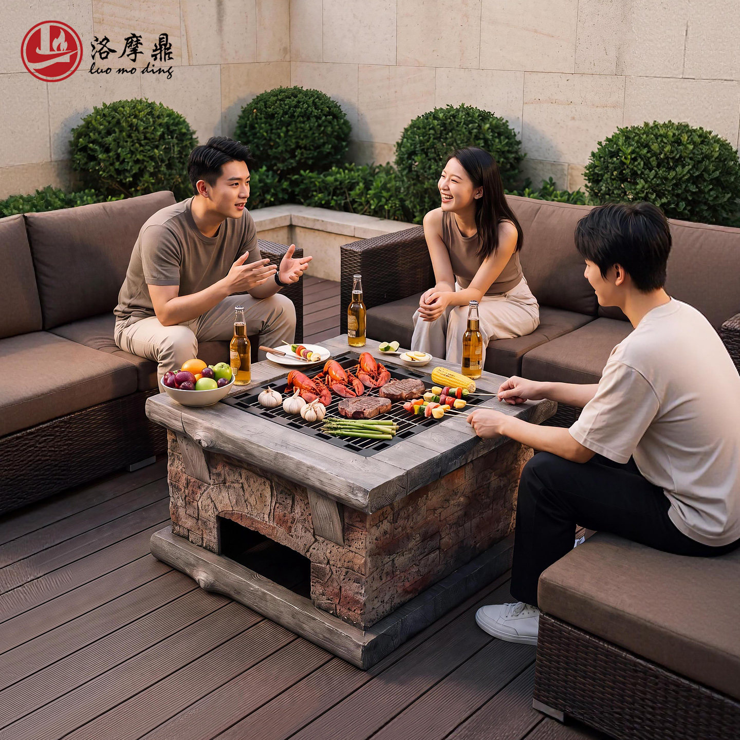 洛摩鼎围炉煮茶户外烧烤炉