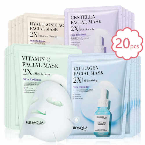 20pc Collagen Face Skin Care Mask VC Moisturizing Refreshing