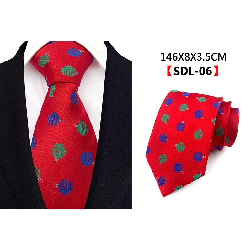 Mens Christmas Ties Set Blue White 8cm Wide Silk Neck Tie Po