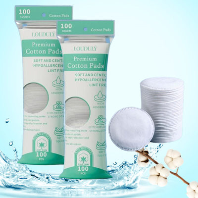 100 Pcs Facial Puff Cotton Pads Disposable Makeup Accessorie