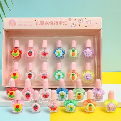 Water-based eco-friendly children's nail polish can be torn