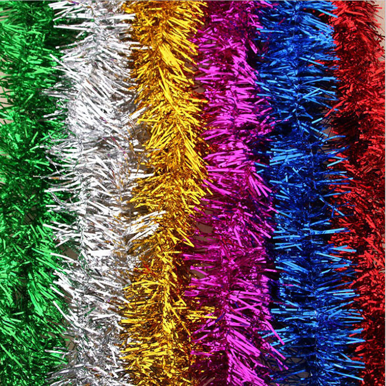 2m Glitter Tinsel Garland Colorful Christmas Tree Bar Decor