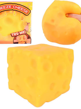 1pc Extra Large Squishy Squeeze Cheese Block Stress Ball toy