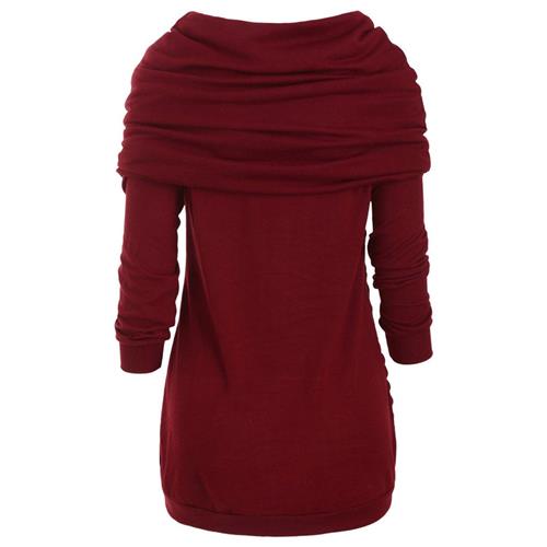 dresses splicing overlapping clothes long female sweater