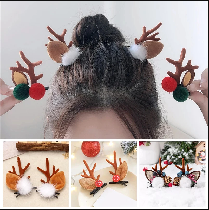 Christmas Hair Clips Hairpins Headwear Hair Accessories
