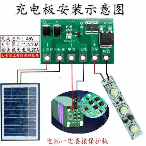 新疆西藏包邮大功率太阳能控制电路板光伏板太阳能路灯控制器电路