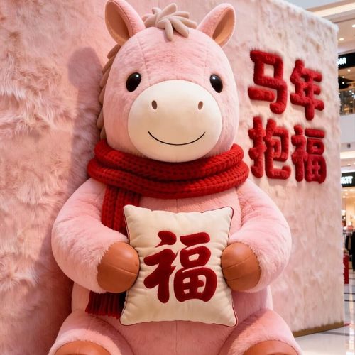 2026马年背景墙美陈装饰打卡