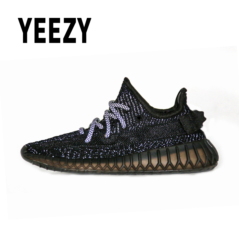 YEEZY官方正品350v2满天星 反光真爆椰子新款拼接鞋子男女跑步鞋